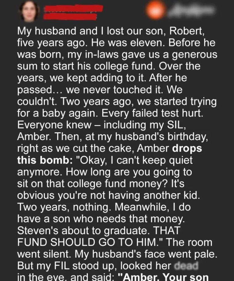 My SIL Demanded I Give My Late Son’s College Fund to Her Son