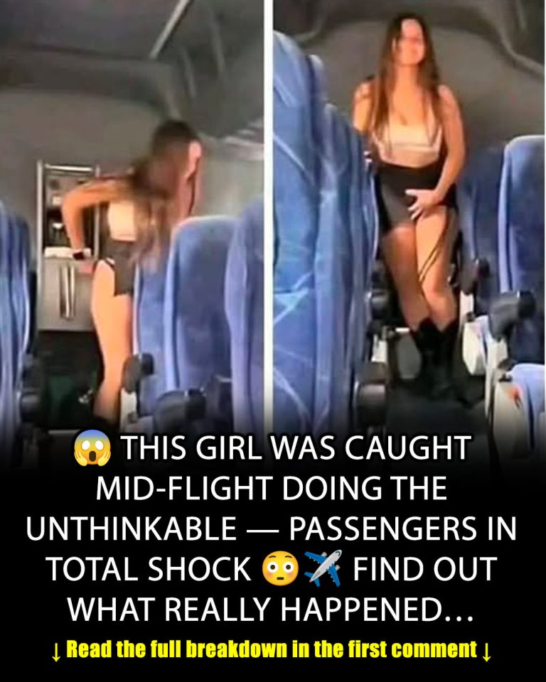 This girl was caught in mid-flight